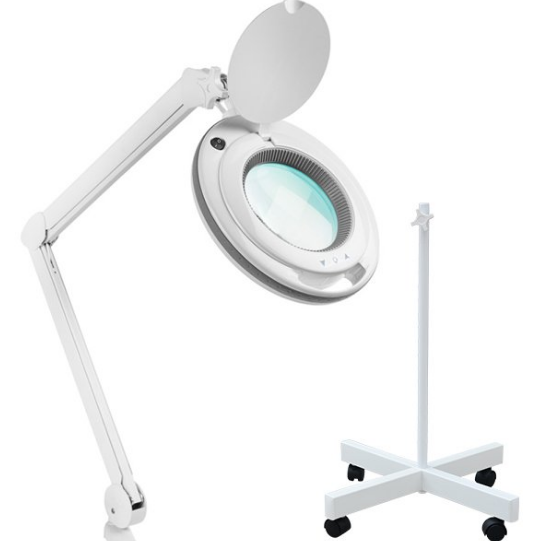 6017 Ayaklı ve Masaüstü Led Işıklı Büyüteç (5X)