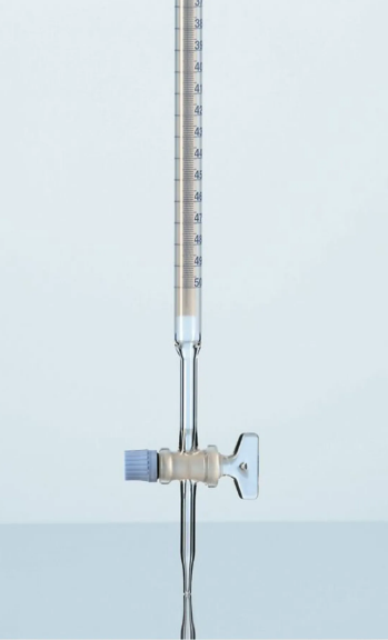 BÜRET DÜZ CAM MUSLUKLU 50 ML