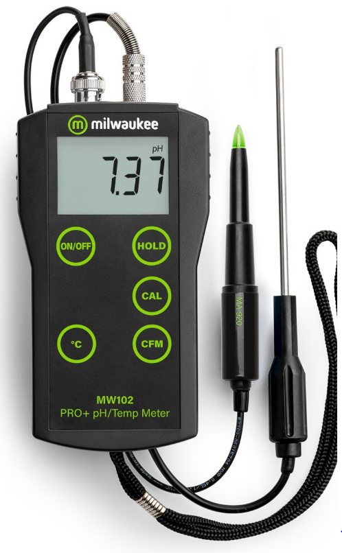 PH METRE Portatif  MW102-FOOD PRO + Gıda için 2'si 1 arada pH ve Sıcaklık Ölçer