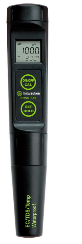 Milwaukee EC59 PRO Waterproof - İLETKENLİK ÖLÇER+Sıcaklık+TDS  Kalem tipi,0-3999 µs/cm