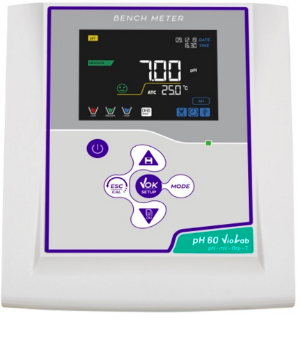 pH 60 VioLab DHS complete kit tezgah üstü pH ölçüm cihazı - Elektrot 201 T