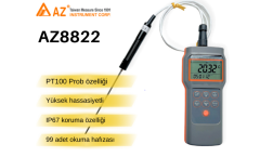 AZ 8822 PT100 Problu Termometre | Yüksek Hassasiyetli