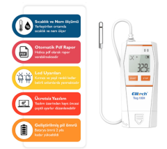 Tlog 10EH Kablolu Sıcaklık ve Nem Kayıt Cihazı | Hassas