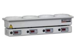 MX 450 -  Dört göz, 500 ml. balon için, dijital termostat, kontak termometreli