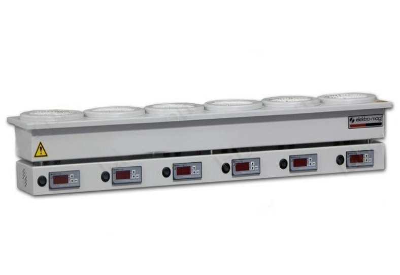 MX 650-  Altı göz, 500 ml. balon için, dijital termostat, kontak termometreli