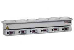 MX 650-  Altı göz, 500 ml. balon için, dijital termostat, kontak termometreli