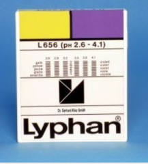 ph Kağıdı  -  L656 Lyphan strips pH 2,6 to 4,1  /                                                                 pH-value / pH measuring range 2,6 2,9 3,2 3,5 3,8 4,1