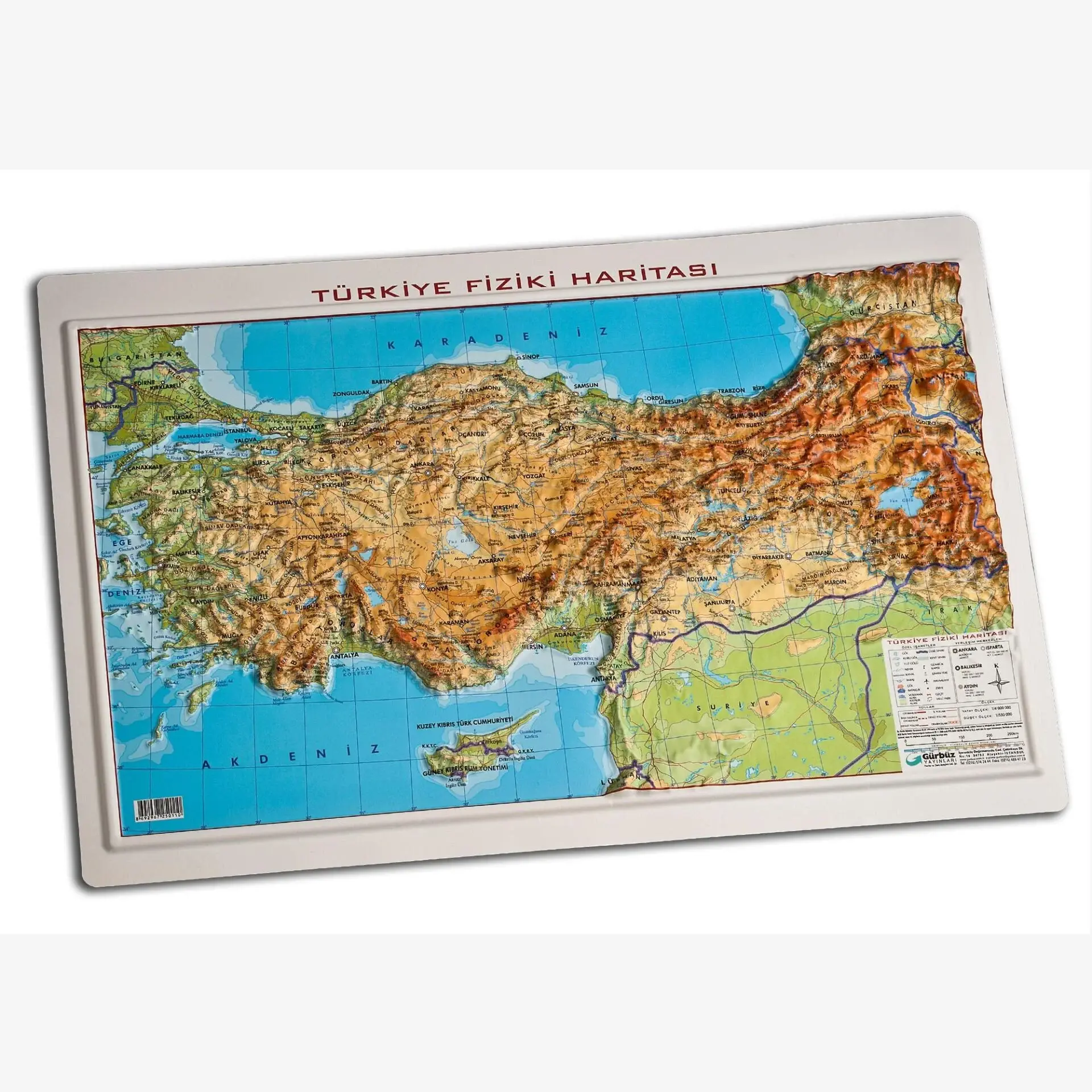 TÜRKİYE FİZİKİ KABARTMA HARİTASI