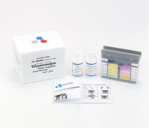 Free Chlorine - pH Test Kit Comparator            0,05 - 5 ppm / 6,8 - 8,2