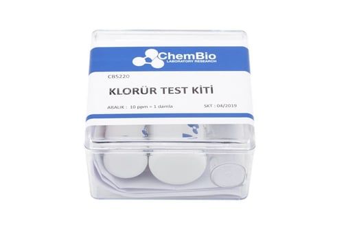 Klor (Toplam) Test Kiti (DPD Metod)Kolorimetrik                     0 - 5 ppm