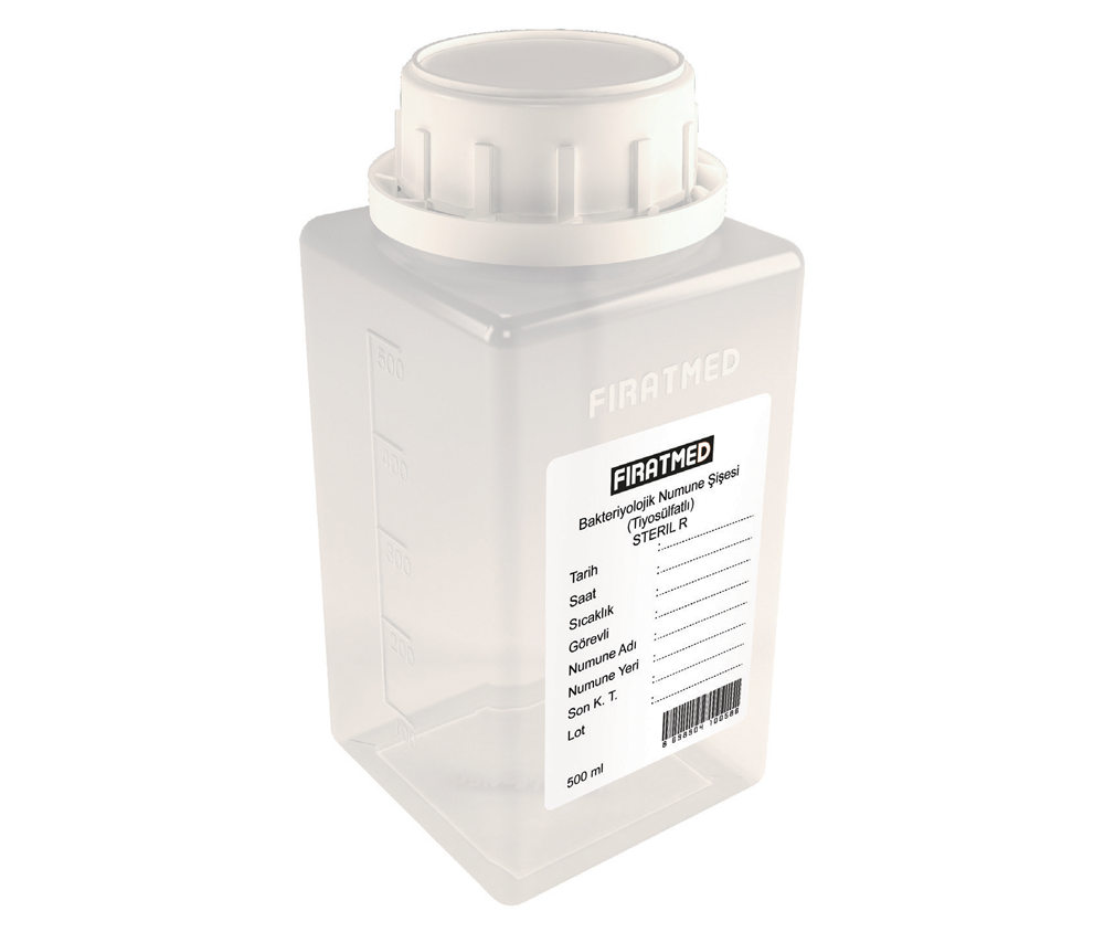 SU NUMUNE ŞİŞESİ / TİYÖSÜLFATLI / 500 ML