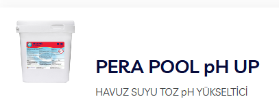 PERAPOOL PH-UP  Suyun PH değerini yükseltmek için çabuk çözünür toz./25 kg