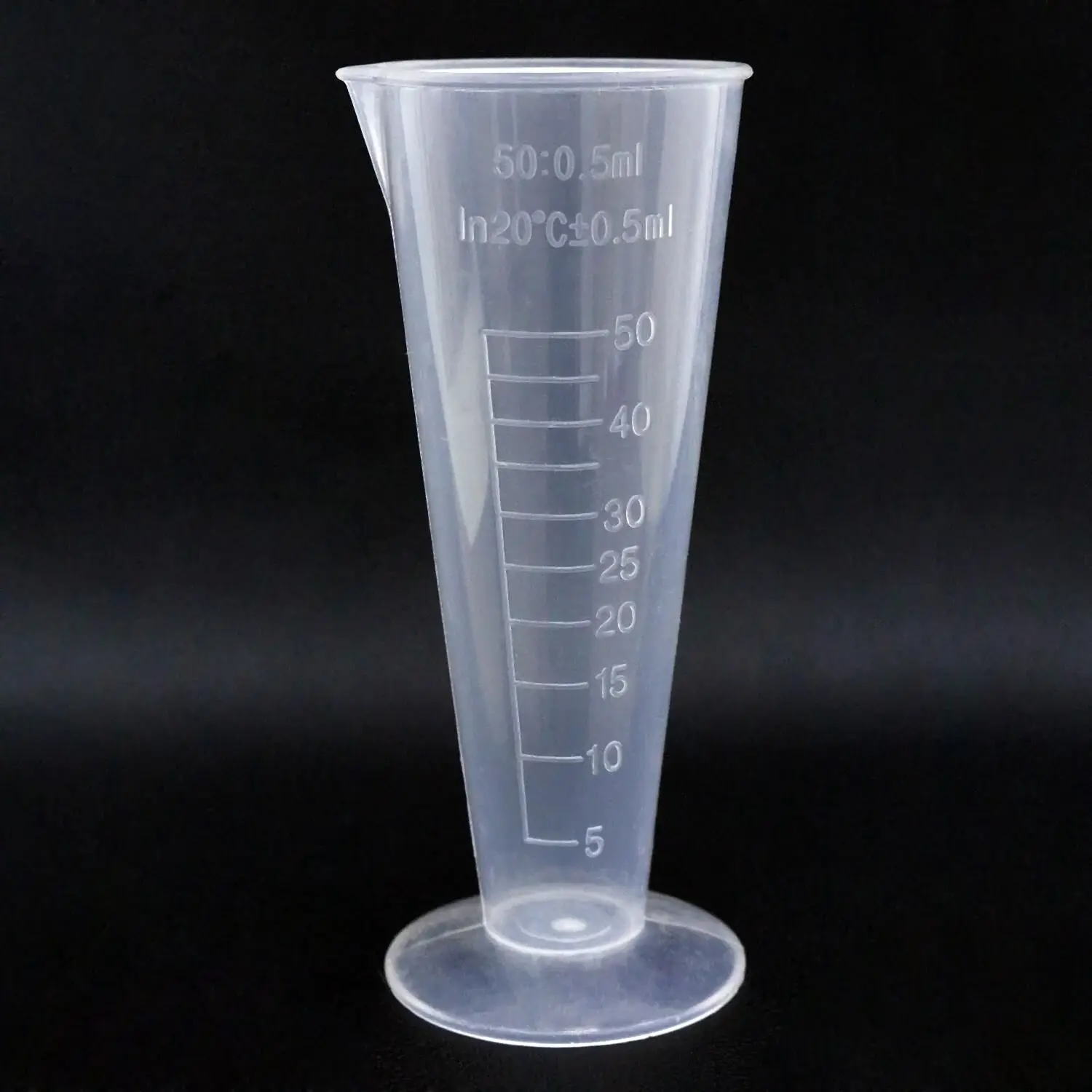 Konik Ölçüm Kabı 50ml. Plastik