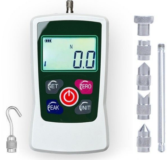 AMF-500 Dijital İtme Çekme Kuvveti Ölçer | 500 Newton | 0,1N | Tek Bağlantılı