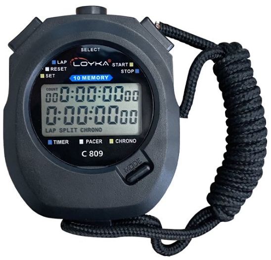 Loyka C809 Dijital El Tipi '10 Lap Hafızalı' Kronometre