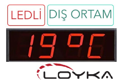 Loyka STN-154 Nem, Saat, Derece-15 cm Yazı Yüksekliği